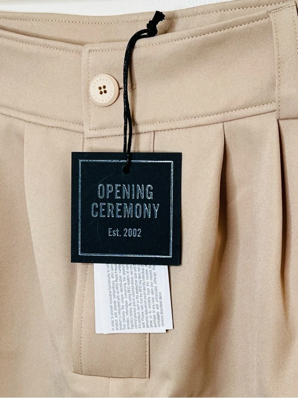 Opening Ceremony Twill Shorts, Sand  Women’s IT 50/ US 14. NWT